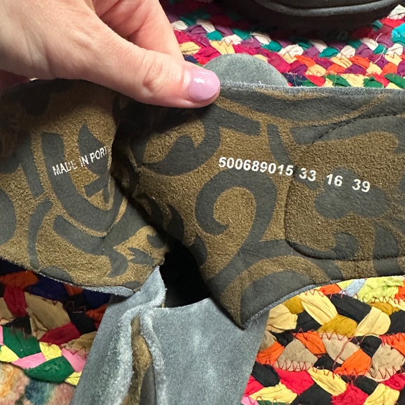 Fly London Yegi Wedge Ankle Booties EUR 39 Size 8.5 Gray Suede Hook Loop - Picture 7 of 8